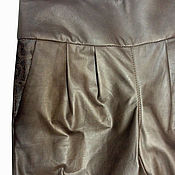 Одежда handmade. Livemaster - original item Leather flared trousers made of genuine leather. Handmade.