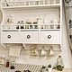  white shelf for dishes plates cans collection. Shelves. Viktorya. My Livemaster. Фото №4