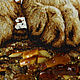 Картина новогодний сувенир «Тигр 2022» 10800094. Картины. Балтамбер (Янтарь Балтики) (baltamber). Интернет-магазин Ярмарка Мастеров.  Фото №2