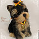 Puppy felted wool Nicole (Yorkshire Terrier). Figurine. Elena Konopleva dolls and toys. Online shopping on My Livemaster.  Фото №2