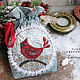 Order Bags for gifts: ' Red cardinal'. Olga Abakumova. Lolenya (lolenya). Livemaster. . Gift pouch Фото №3