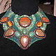 Заказать Колье "Bronze and turquoise". Елена Сечина. Ярмарка Мастеров. . Колье Фото №3