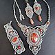 Necklace with jasper in the macrame technique. Pendant. Creative studio of Julia Pavlova. My Livemaster. Фото №4