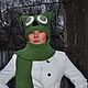 Set hat and scarf ' Hush-hush at night flying owls'. Headwear Sets. Olga Lado. Online shopping on My Livemaster.  Фото №2