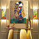 Painting of the semi-precious stones Gustav Klimt The Kiss, Pictures, St. Petersburg,  Фото №1