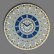 Для дома и интерьера handmade. Livemaster - original item Decor Wall clock  "Mandala Serenity".. Handmade.