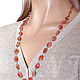 One-of-kind Sunstone perfect rosary necklace. Necklace. Nathalis Jewelry. Online shopping on My Livemaster.  Фото №2