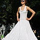 White tiered summer skirt Assol cotton, Skirts, Tashkent,  Фото №1