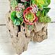 Панно на стену из дрифтвуда и суккулентов. Подвески. driftwoodhunter. Ярмарка Мастеров.  Фото №4