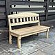 Скамья из массива. Скамейки для сада. RasvlaWood. Интернет-магазин Ярмарка Мастеров.  Фото №2