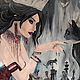 Интерьерная картина ручной работы «Шахматистка». Картины. Грани Декора. Ярмарка Мастеров.  Фото №5