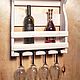Rustic 4 Bottle Wine Rack with 8 Glass. Friday!. Kitchen. IguanaWood (IguanaWood). Online shopping on My Livemaster.  Фото №2