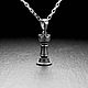 Подвеска Шахматная фигура Ладья. Подвеска. AlexFox Jewelry. Интернет-магазин Ярмарка Мастеров.  Фото №2