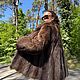 Шуба из меха енота с роскошным дизайном. Шубы. Stylish mink. Ярмарка Мастеров.  Фото №7