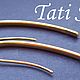 Серьги-продевки c зеленой шпинелью ,,THREADS  2 ,,. Серьги-продевки. Tati Style. Ярмарка Мастеров.  Фото №7