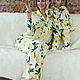 Women's pyjamas set bow family'lemons'. Robes. Alexandra Maiskaya. My Livemaster. Фото №6