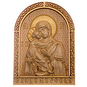 Икона Православная резная  Божья Матерь Казанская
