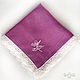 Handkerchief women cotton lace monogram. Handkerchiefs. mybroidery. Online shopping on My Livemaster.  Фото №2