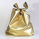 Gold Bag Leather Bag Gold Bag String Bag Shopper T-shirt Bag, Sacks, Moscow,  Фото №1