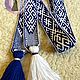 Belt Svarozhich and Arepa white-blue. Belts and ribbons. ЛЕЙЛИКА - пояса и очелья для всей семьи. My Livemaster. Фото №5