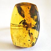Украшения handmade. Livemaster - original item Amber ring with inclusions.. Handmade.
