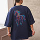 Copy of Long white T-shirt The Mezen painting. T-shirts. NATALINI. Ярмарка Мастеров.  Фото №11