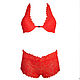 A set of Lacy underwear of Red Passion. Underwear sets. Darya Vecher Шёлковое нижнее бельё Корсеты. My Livemaster. Фото №4