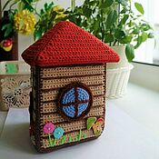 Куклы и игрушки handmade. Livemaster - original item House for the finger theater Teremok house half Decoration. Handmade.