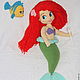 Two of the master class: the little mermaid Ariel and flounder. Knitting patterns. world of knitting. My Livemaster. Фото №4