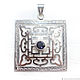 Silver Pendent "Mandala" with a natural citrine, Pendants, Moscow,  Фото №1