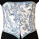  Corset with cups, large size made of denim. Corsets. silk fairy tale. My Livemaster. Фото №4