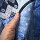 Детское лоскутное одеяло для мальчика из хлопка Синее. Одеяла. Анна (belamedveditsa). Ярмарка Мастеров.  Фото №6