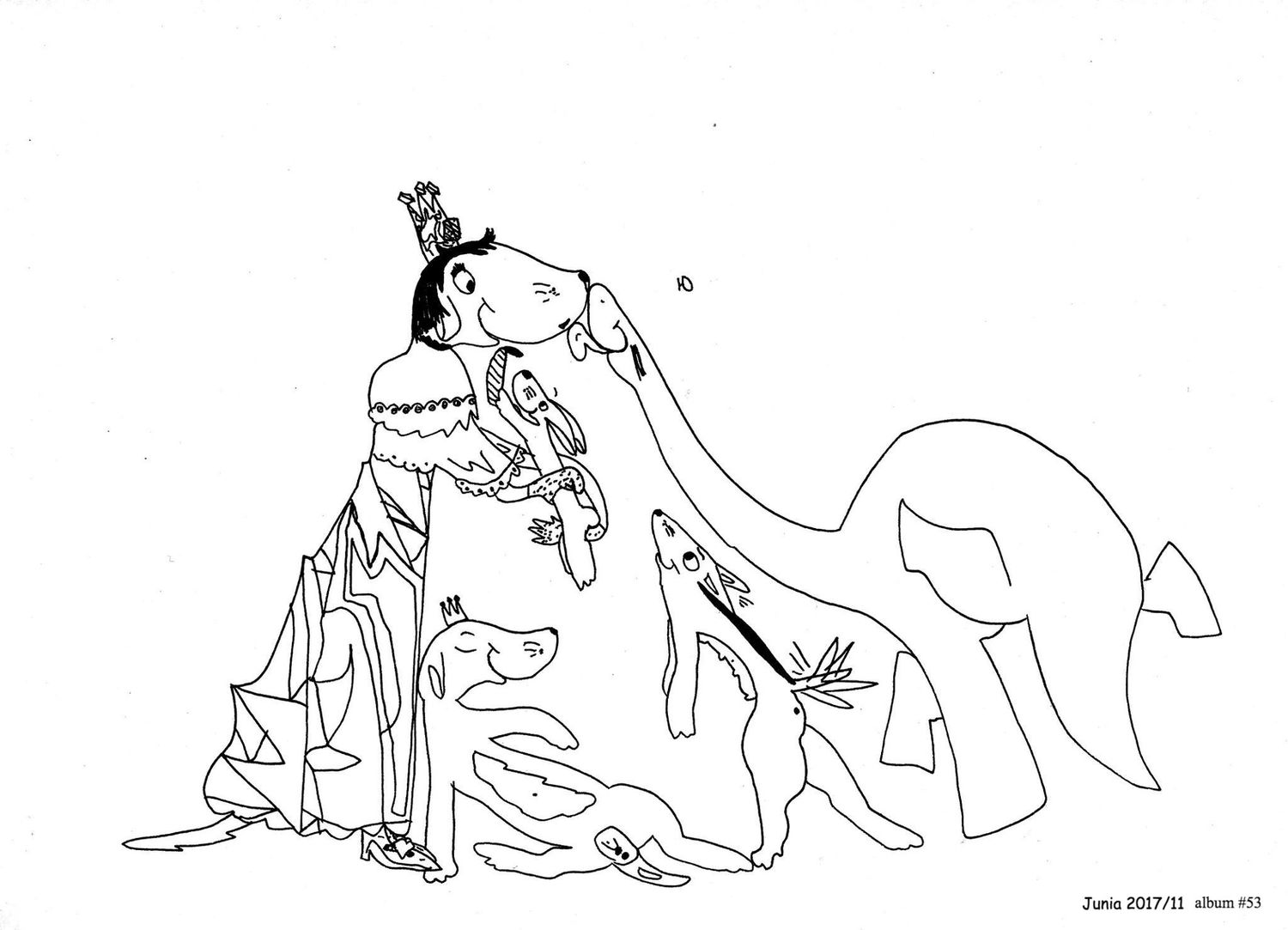 "Принцесса". Линер. 20х30. Юния, 5 