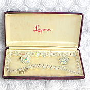 Винтаж handmade. Livemaster - original item Gift set,Laguna,USA,Clips,Necklace,Party jewelry,Gift. Handmade.