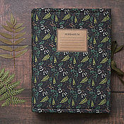 Канцелярские товары handmade. Livemaster - original item Album for herbarium Fern forest (A4, for 30 plants). Handmade.