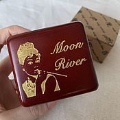 Подарки к праздникам handmade. Livemaster - original item Moon River Music Box with Clockwork Mechanism Tiffany`s Breakfast. Handmade.
