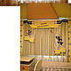 Conjunto de cortinas en infantil, Tom y jerry. Linen in the crib. the cozy house, curtains and textil (besvet). Интернет-магазин Ярмарка Мастеров.  Фото №2