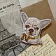 Портретная брошь любимый питомец, чихуахуа. Брошь-булавка. KoKo De Lis ArtShop. Ярмарка Мастеров.  Фото №4
