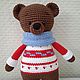 Bear in a sweater. Amigurumi dolls and toys. Rina Frost. Online shopping on My Livemaster.  Фото №2