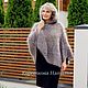 Пончо - накидка  из козьего пуха " Woman status". Пончо. Наталья  Пуховая Мастерская (puhovyiy-master). Ярмарка Мастеров.  Фото №6