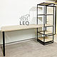 Стол со стеллажом из ясеня на заказ LF-980. Столы. Leo-loft. Ярмарка Мастеров.  Фото №4
