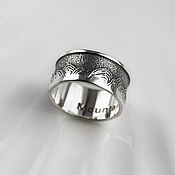 Серебряное кольцо двойное с гранатом - 8 мм