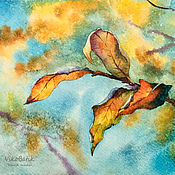 Картины и панно handmade. Livemaster - original item Pictures: watercolor autumn.. Handmade.
