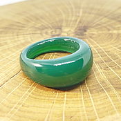 Украшения handmade. Livemaster - original item 17.5 Ring ring Chrysoprase. Handmade.