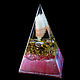 Order Orgonite pyramid with grey agate and quartz. Worldorgonite. Livemaster. . Pyramid Фото №3