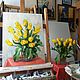 Sunny tulips. Oil on canvas. Pictures. Tatiana Chepkasova. Online shopping on My Livemaster.  Фото №2