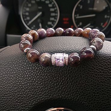 Украшения ручной работы. Ярмарка Мастеров - ручная работа Браслет из иолита. Handmade.