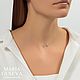 Колье серебро 925 пробы с фианитом бриллиантовой огранки. Колье. MARIA GUSEVA Fashion Jewelry. Интернет-магазин Ярмарка Мастеров.  Фото №2