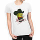 T-shirt with a print 'SpongeBob On Elm Street'. T-shirts and undershirts for men. Dreamshirts. Online shopping on My Livemaster.  Фото №2