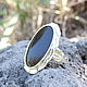 Stat Ring with black onyx in 925 silver ALS0006. Rings. Sunny Silver. My Livemaster. Фото №4